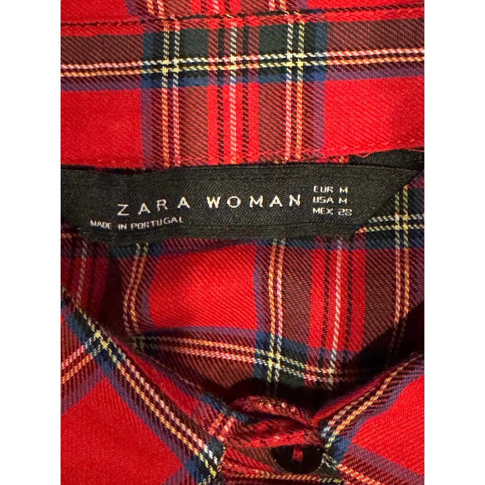 Zara Red Checkered Mini Dress - Picture 10 of 11
